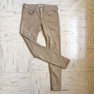 American Eagle Khaki Stretch Pants